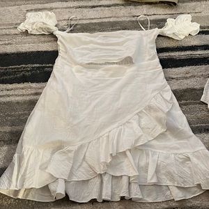 White dress, off the shoulder, never worn, SHEIN